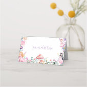 Fairy Meisje Verjaardagsfeestje Plaats Kaart (Achterkant)