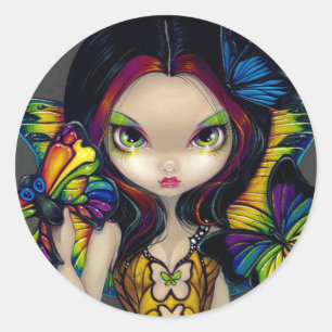 "Fairy met een vlindermasker" Sticker