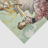 "Fairy Mirror" van Charles Folkard Tissuepapier (Detail)