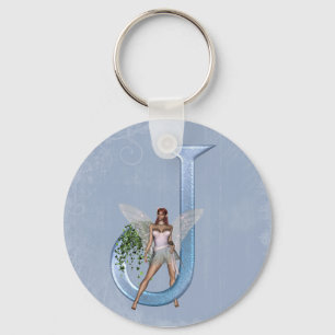Fairy Monogram J Sleutelhanger
