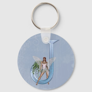 Fairy Monogram J Sleutelhanger