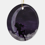 Fairy Moon Keramisch Ornament (Links)