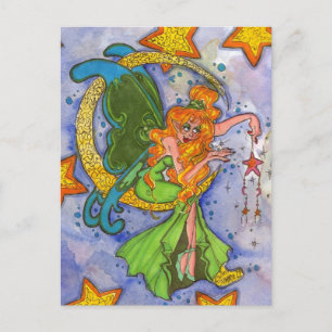 Fairy Moon Magic Postcard Briefkaart