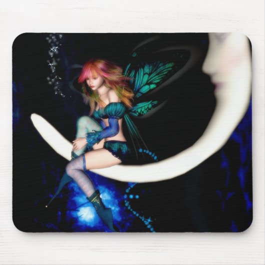 Fairy Moon Mousepad Muismat (Voorkant)