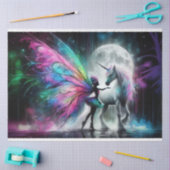 Fairy Moon Silhouette Pegasus Weefselpapier Tissuepapier (Craft)