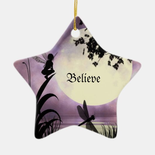 Fairy Moonlit Pond Ornament (Voorkant)