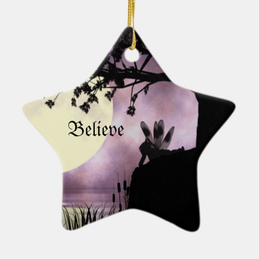 Fairy Moonlit Pond Ornament (Achterkant)