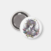 Fairy Mother and Child Magnet (Recto/Verso)