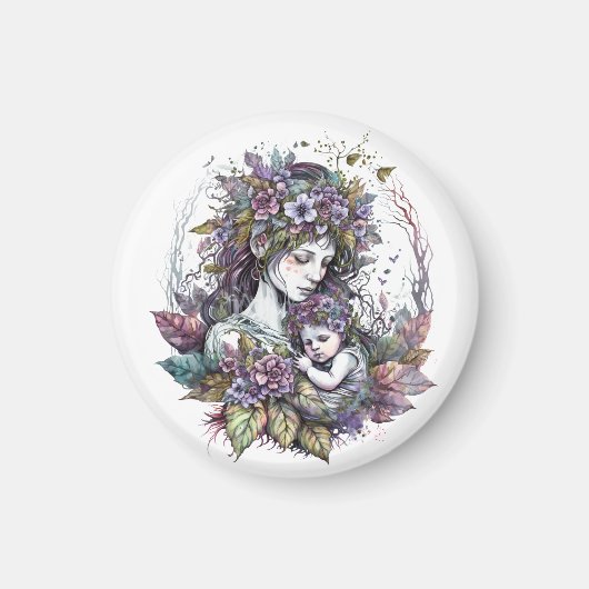 Fairy Mother and Child Magnet (Devant)