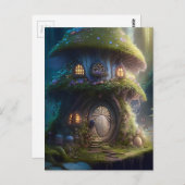 Fairy Mushroom House Briefkaart (Voorkant / Achterkant)