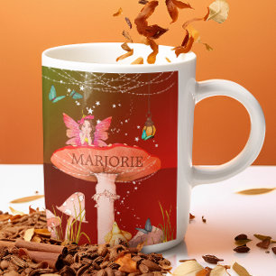Fairy Mushroom Magic Betoverde Persoonlijk Koffiemok
