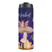 Fairy Mushroom Magic Enchanted Stars Persoonlijk Thermosbeker (Voorkant)