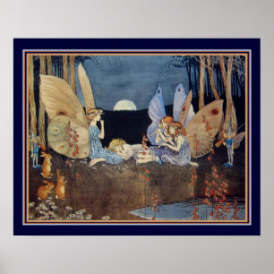 "Fairy Music" ca. 1919 Ida Outhwaite 16x20 Print