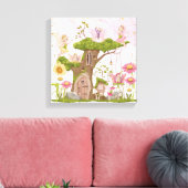 Fairy Nursery Décor Set van 3 Canvas Afdruk (Insitu (Woonkamer))