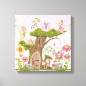 Fairy Nursery Décor Set van 3 Canvas Afdruk (Voorkant)