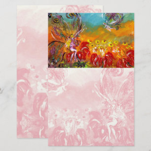FAIRY OF THE RED FLOWERS Imaginaire papeterie
