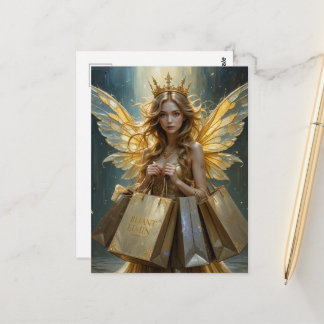 Fairy on a Shopping Spree Briefkaart