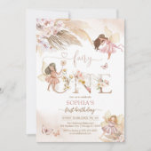 Fairy ONE Pampass 1st Birthday Invitation (Devant)