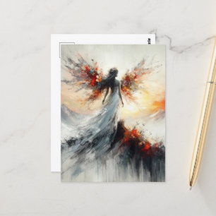 Fairy op de berg fantasie briefkaart