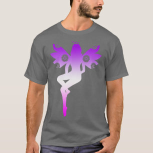 Fairy Paars Winged Magical Fairie Godmother T-shir T-shirt