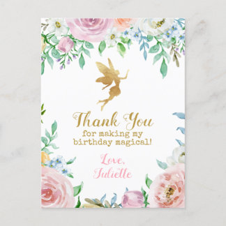 Fairy Party Bedankt dat je Kaarten post