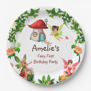 Fairy Party Enchanted Garden Magic Fairy Birthday Papieren Bordje