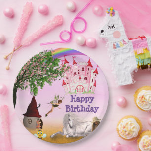 Fairy Party Papier Bord 9" Kleurrijk