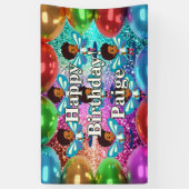 Fairy Personnalisé caractère bannière d'anniversai (Vertical)