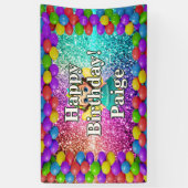 Fairy Personnalisé caractère bannière d'anniversai (Vertical)