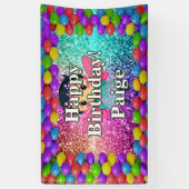 Fairy Personnalisé caractère bannière d'anniversai (Vertical)