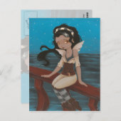 fairy pirate ship sea Post Card Briefkaart (Voorkant / Achterkant)