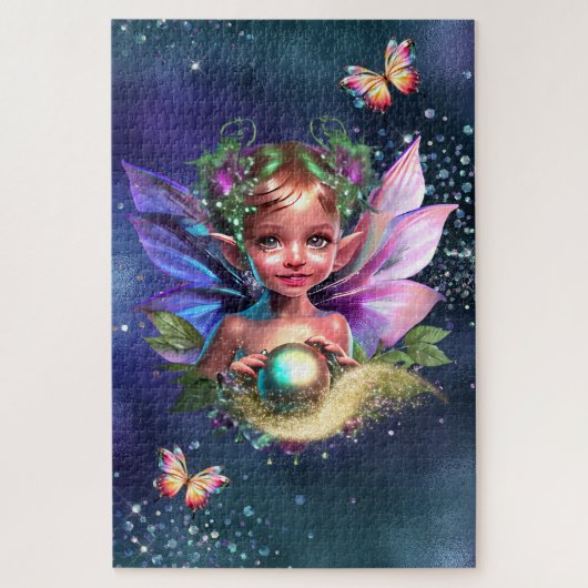 Fairy pixie enchanted birthday party theme legpuzzel (Verticaal)