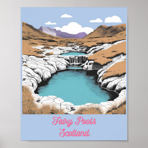 Fairy Pools, Schotland Poster
