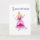 Fairy Princess 5e carte d'anniversaire (Devant)