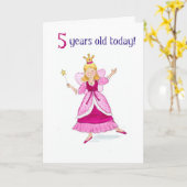 Fairy Princess 5e carte d'anniversaire (Fleur jaune)