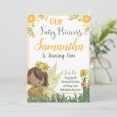 Fairy Princess Anniversaire Carte d'invitation (Debout devant)