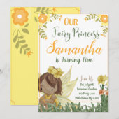 Fairy Princess Anniversaire Carte d'invitation (Devant / Derrière)