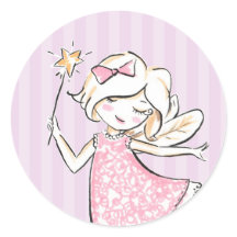 Fairy Princess Birthday Party Sticker