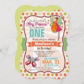 Fairy Princess & Butterfly Verjaardagsfeest Kaart (Voorkant / Achterkant)