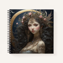 Fairy Princess & Crescent Moon Hard Hoesje Journal