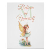 Fairy Princess Enchanted Monogram Inspirerend Perfect Poster (Voorkant)