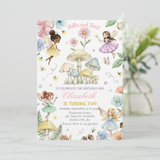 Fairy Princess Flower Garden Girls Birthday Kaart