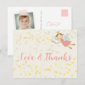 Fairy Princess Girl Birthday Dank je Briefkaart (Voorkant / Achterkant)