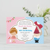 Fairy Princess & Gnome Woodlands Party Invitation (Debout devant)