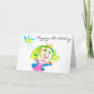 Fairy Princess Happy Birthday Kaart