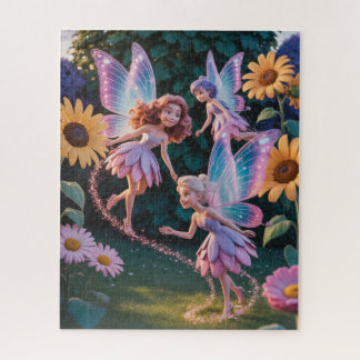 Fairy Princess in a flower garden Legpuzzel