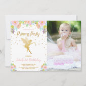 Fairy Princess Invitations d'anniversaire avec pho (Devant)