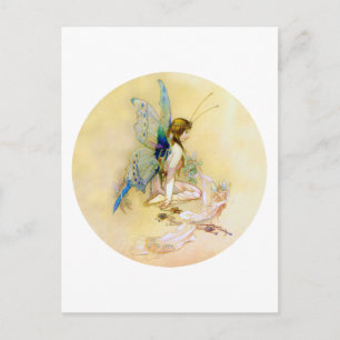 Fairy Princess is geperst door pixels Briefkaart