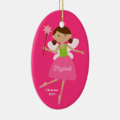 Fairy Princess Kerstversier Keramisch Ornament (Rechts)