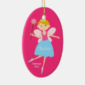 Fairy Princess Kerstversier Keramisch Ornament (Rechts)